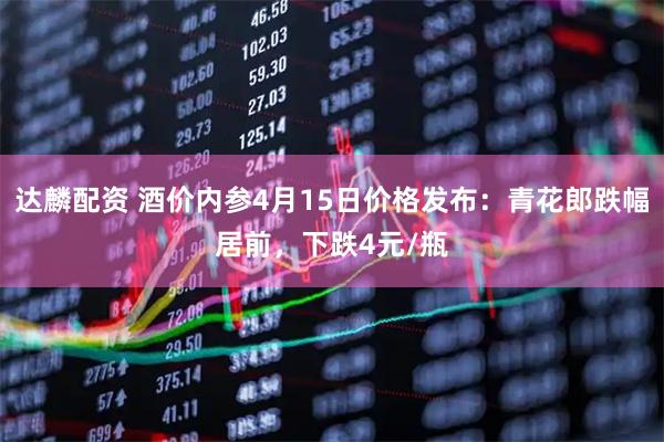 达麟配资 酒价内参4月15日价格发布：青花郎跌幅居前，下跌4元/瓶